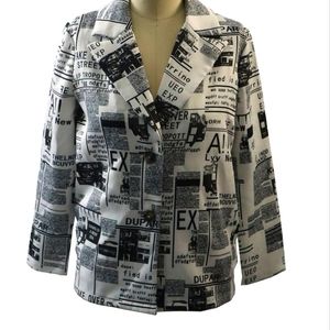 Girls' Newsprint Blazer